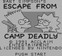 Image n° 1 - screenshots  : Simpsons, The - Escape from Camp Deadly